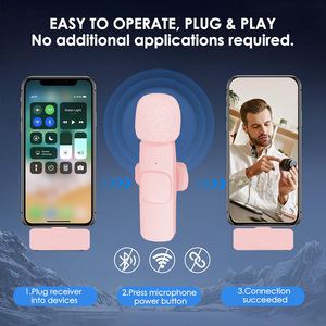 Plug-Play Clip Trên Ve Áo Lavalier USB C Mini Ve Áo Microphone 2.4G Đối Với iPhone <span class=keywords><strong>iPad</strong></span> Video Ghi Âm Phỏng Vấn Podcast Vlog - Product Image 5