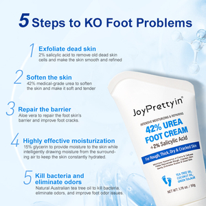 Crème Pieds en Gros à 42 % d'Urée, Meilleure Vente, Crème Réparatrice Bio pour Talons Fendillés à Hydratation Intense - Product Image 3