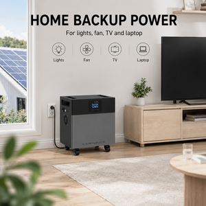 Station d'alimentation solaire portable pour la maison, 300W 500W 1200W 2500W, batterie LiFePO4, stockage d'énergie - Product Image 4