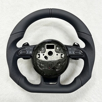 Volante de Cuero para Audi A1 A3 8P 8V 8Y A4 A5 A6 A7 A8 C6 C7 S3 S4 S5 S6 S7 Q3 Q5 Q7 SQ5 RS RS3 RS5 RS6 B8 B9 8P R8 TT
