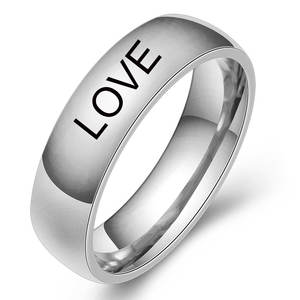 Dropshiping anelli in acciaio inossidabile a prezzi economici per donne e uomini FAITH LOVE and HOPE anelli incisi per coppie gioielli adorabili - Product Image 6