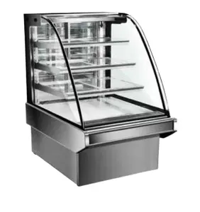 Vetro curvo Refrigerato Della Torta Da Forno Pasticceria Display Frigo Contatore