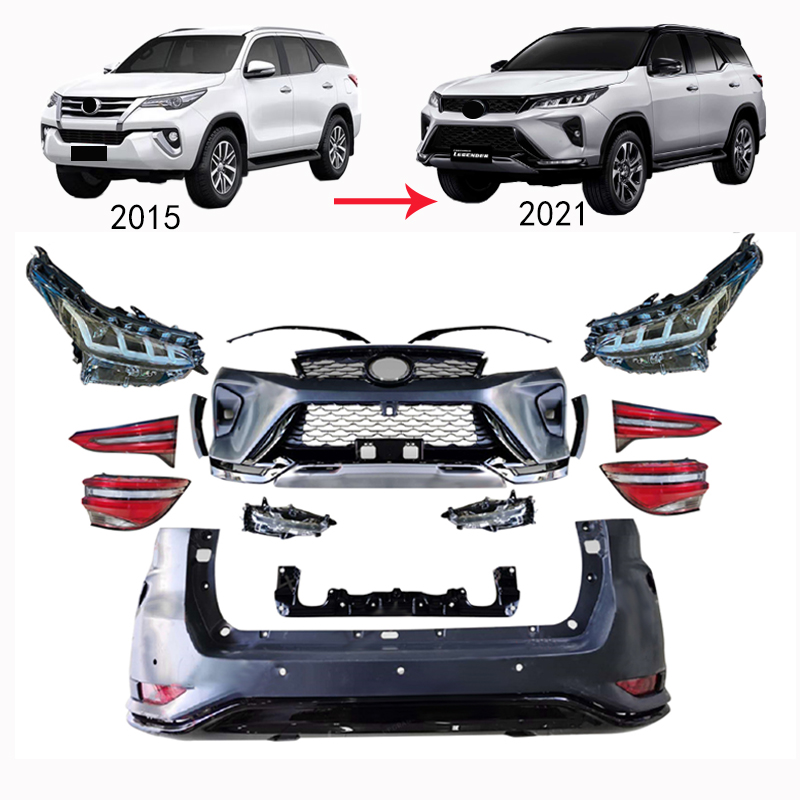 Upgrade Toyota Fortuner 2015-2020 with Front Bumper Kit