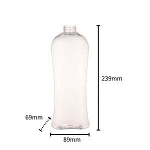 PET — bouteille en plastique transparente, 1000ml, <span class=keywords><strong>1</strong></span> l, contenant pour savon liquide, savon à la vaisselle, <span class=keywords><strong>Gel</strong></span> <span class=keywords><strong>douche</strong></span>, animaux domestiques - Product Image 3