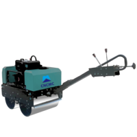 Sinomach CNCMC marque TR006 600kg marche derrière Double tambour asphalte vibrant compacteur à béton Machine Mini rouleau compresseur