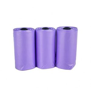 Sacs à déjections canines anti-fuite parfumés à la lavande, personnalisables, avec distributeur, en plastique recyclé, vente en gros usine - Product Image 2