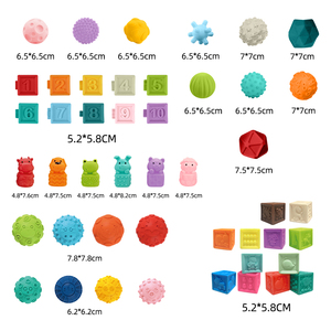 Jouet Montessori, jouet sensoriel doux pour bébé, jouet à mâcher, jouet à presser, animaux, <span class=keywords><strong>balles</strong></span> texturées pour masser - Product Image 5