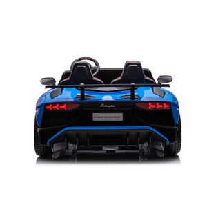 Hanya grosir lisensi Lamborghini Aventador SV 24V Motor tanpa sikat dua tempat duduk mengendarai mobil olahraga mewah untuk anak-anak - Product Image 6