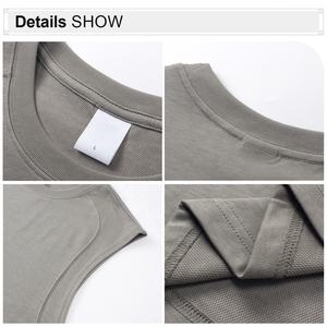 ملابس الشارع الساخنة المتضخم صالة الألعاب الرياضية تانك أعلى مخصص بلا أكمام تي شيرت طباعة قميص الرجال سترة - Product Image 4