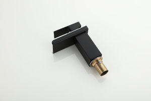 <span class=keywords><strong>Rubinetto</strong></span> <span class=keywords><strong>Nero</strong></span> a Cascata per Bagno con Finitura Semi-Pitturata - Product Image 3