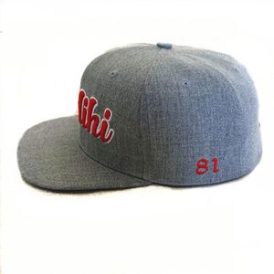 Casquettes Snapback à Dos Fermé Broderie 3D en Relief Mélange de <span class=keywords><strong>Laine</strong></span> 6 Panneaux Grande Taille <span class=keywords><strong>XXL</strong></span> 64cm Conception Personnalisée Faible MOQ - Product Image 3