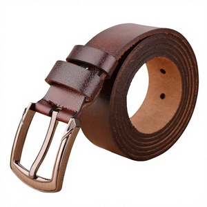 Cinturón de Cuero Vacuno Vintage para Hombre, Precio de Fábrica, Ecológico, Resistente, Impermeable, Hebilla de Acero, Impresión de Logotipo Personalizado - Product Image 3