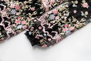 <span class=keywords><strong>Robe</strong></span> de luxe 2024 printemps été fête de mariage dames partout exquis broderie à manches longues <span class=keywords><strong>mi</strong></span>-mollet longueur <span class=keywords><strong>Tulle</strong></span> maille <span class=keywords><strong>robe</strong></span> - Product Image 4