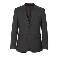Costume de mariage de qualité luxe Costume d'affaires bureau hommes Ensemble 2 pièces Blazer + pantalon