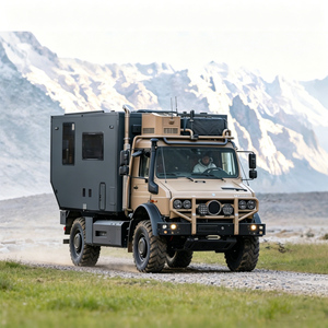 Caisse de <span class=keywords><strong>camping</strong></span>-<span class=keywords><strong>car</strong></span> de luxe tout-terrain 4x4 robuste pour expéditions Unimog, idéale pour le <span class=keywords><strong>camping</strong></span> en overland - Product Image 1