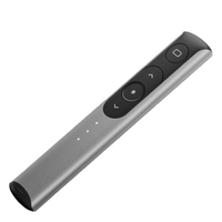 Télécommande de présentation sans fil TRANGJAN USB rechargeable RF 2,4 GHz avec portée supérieure à 30 m et laser rouge pour réunions et fonction Air Mouse