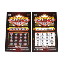 Billets de loterie à gratter personnalisés avec logo OEM, estampage à chaud, carton couché, impression offset