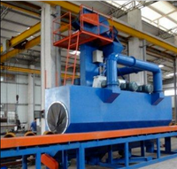 Machine de sablage à rouleaux pour tubes et tuyaux en acier, cylindres GPL, avec convoyeur à roues et abrasif