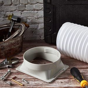 Coupleur de <span class=keywords><strong>tuyau</strong></span> d'échappement de climatiseur portable de 5.9 pouces/6 pouces Connecteur Accessoires de climatisation mobiles Carré à rond - Product Image 5