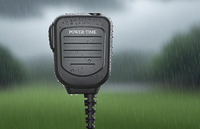 Microphone-haut-parleur PTT portable robuste et étanche IP67 pour radios bidirectionnelles