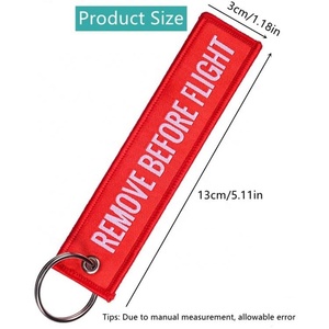 Portachiavi Jet Tag Personalizzato con Logo, Tessuto Ricamato per Voli, Moschettone Promozionale per Ordini all'Ingrosso e <span class=keywords><strong>Regali</strong></span> Aziendali - Product Image 6