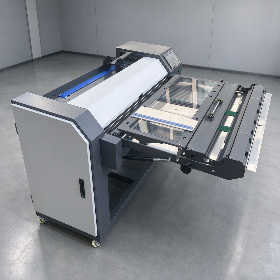 Office Paper Folding Machine A4 Drawing Folder Semi Automatic Space ...