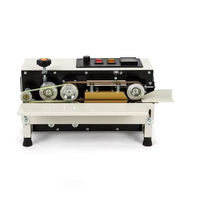 Machine de scellage horizontale à bande continue automatique ZEQUAN 400 mm pour emballages de sacs en plastique, scelleuse à impulsion