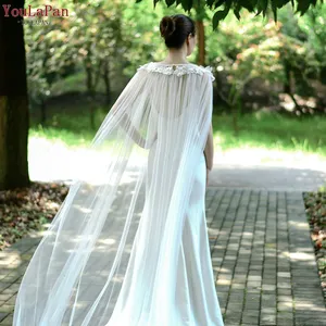 YouLaPan VG18 Новый Дизайн, Прочный кружевной цветок, популярная Свадебная блузка, шали, свадебная накидка
