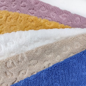 100% Soft Polyester Fleece <strong>Sherpa</strong> <strong>Material</strong> Various Colors Embossed Fabric for Garments and Handbags Anti-Static for Girls - Product Image 1