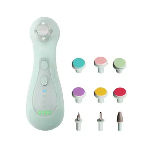 Showell Fabriek Aangepaste Kleur Slijpen Koppen Lage Ruis Elektrische Nail Clipper 7200Rpm Usb Oplaadbare Elektrische Baby Nail Trimmer