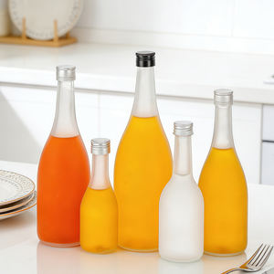 Bouteilles de <span class=keywords><strong>vin</strong></span> de fruits vides, bouteilles en verre transparent givré pour boissons, bouteille de <span class=keywords><strong>vin</strong></span> de fruits fait maison avec <span class=keywords><strong>bouchon</strong></span> à vis - Product Image 3