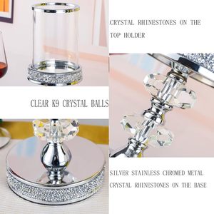 Elegante candelabro de cristal para velas de pilar para fiestas de boda decoración del hogar eventos de Navidad Decoración de mesa - Product Image 5