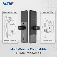 Serrure Intelligente TUYA avec Double Roulement, Poignée, Clé, Code, Télécommande, Étanchéité IP65, Z-Wave, Carte Mémoire, pour Bois/Acier