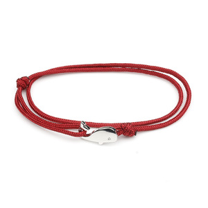 Bracelet en corde de parachute de style marin, bracelet viking queue de baleine pour hommes et femmes, bracelet en corde avec crochets métalliques réglables - Product Image 5