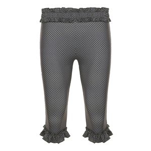 Pantalones Capri de Punto con Estampado de Lunares y Pliegues para Mujer, de Talle Bajo, Ajustados, Elásticos y Casuales - Product Image 6