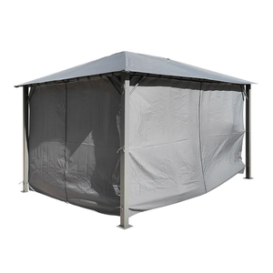 Vente en gros de gazebo moderne d'extérieur, grand, gris, imperméable, avec rideaux - Product Image 4