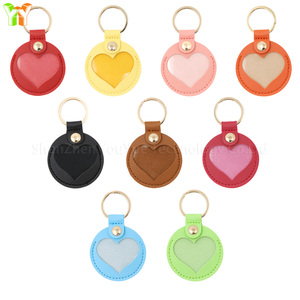 Borsa a forma di cuore Charm graziosa custodia per peli di animali domestici Mini portachiavi in pelle PVC porta borse zaino da donna ciondolo affascinante - Product Image 1