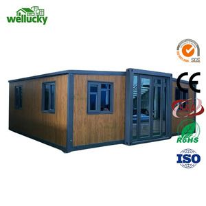 Sang trọng đúc sẵn mở rộng 40ft container nhà chống cháy và chống gió biệt thự thiết kế cho khách sạn khu nghỉ mát gia đình sống - Product Image 2