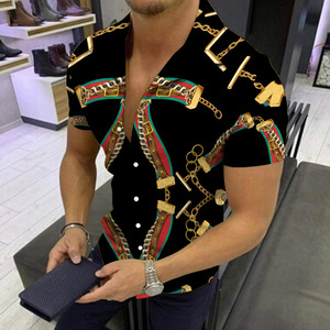 Chemises d'Été Décontractées à Manches Courtes pour Hommes, Grande Taille, Personnalisables, Éco-Responsables, Respirantes et à Séchage Rapide, Imprimées en 3D, Vente en Gros - Product Image 6