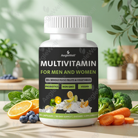 Capsules multivitaminées pour adultes, hommes et femmes, complexe de fruits et légumes entiers avec probiotiques, complément multivitaminé quotidien