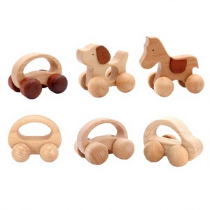 Modelo de Coche Deslizante de Madera Pulida Hecho a Mano, Educativo, para Niños, Venta al Por Mayor - Product Image 1