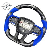 Volant sport personnalisé à 3 branches en cuir perforé et fibre de carbone pour BMW F10 F30 F11 F15 F16 Série 3 Série 5 X5 X6