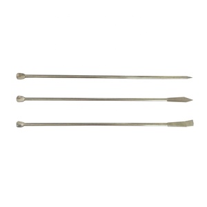 HAIJU 3 종 스테인리스 스틸 마이크로 랩 스쿱 시약 랩 샘플링 & 믹싱 주걱 세트 OEM 맞춤형 - Product Image 2