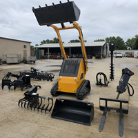 Mini-chargeuse sur chenilles chinoise pour la construction, type skid steer
