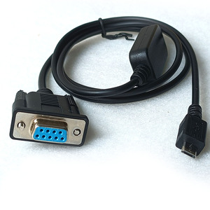 CP2102 Micro <span class=keywords><strong>USB</strong></span> để UART cầu cáp với PVC Áo khoác-otg để RS232/DB9F/DSUB 9-pin nữ Null Modem - Product Image 5