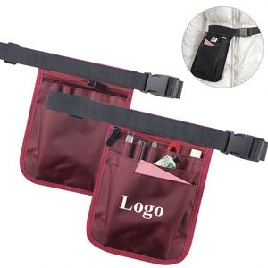 Custom Logo Printed Oxford Cloth Multi-Functional Medical Storage <b>Bag</b> <b>Nurse</b> Tool Waist <b>Bag</b> Unisex 18x25cm - Product Image 1