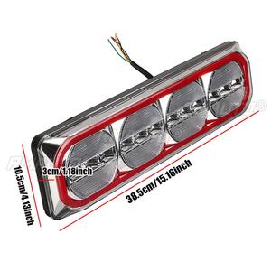 1/2 pièces Feu arrière combiné LED pour voiture, camion, remorque, avec clignotant séquentiel, feux de recul, feux stop, feux de freinage et feux de jour (DRL) - Product Image 6