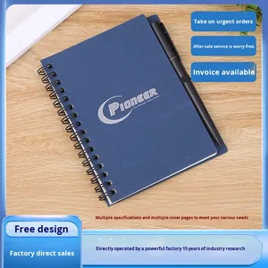 Customized LOGO Paper Cover A6 Ultra-thick Hard Shell <b>Spiral</b> <b>Notebook</b> - Product Image 2
