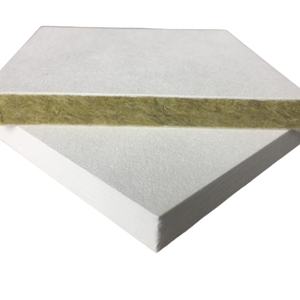 Carreaux de faux plafond acoustiques noirs blancs de <span class=keywords><strong>laine</strong></span> de roche de contrôle du bruit avec la conformité ignifuge de certification - Product Image 5