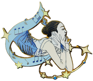 Spille Personalizzate Anime Fantasy in Smalto Duro con Stampa UV, Spille da Bavero Placcate Oro per Capodanno - Product Image 1